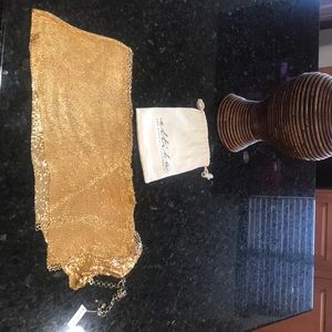 Goldtone chainmail skirt never been worn